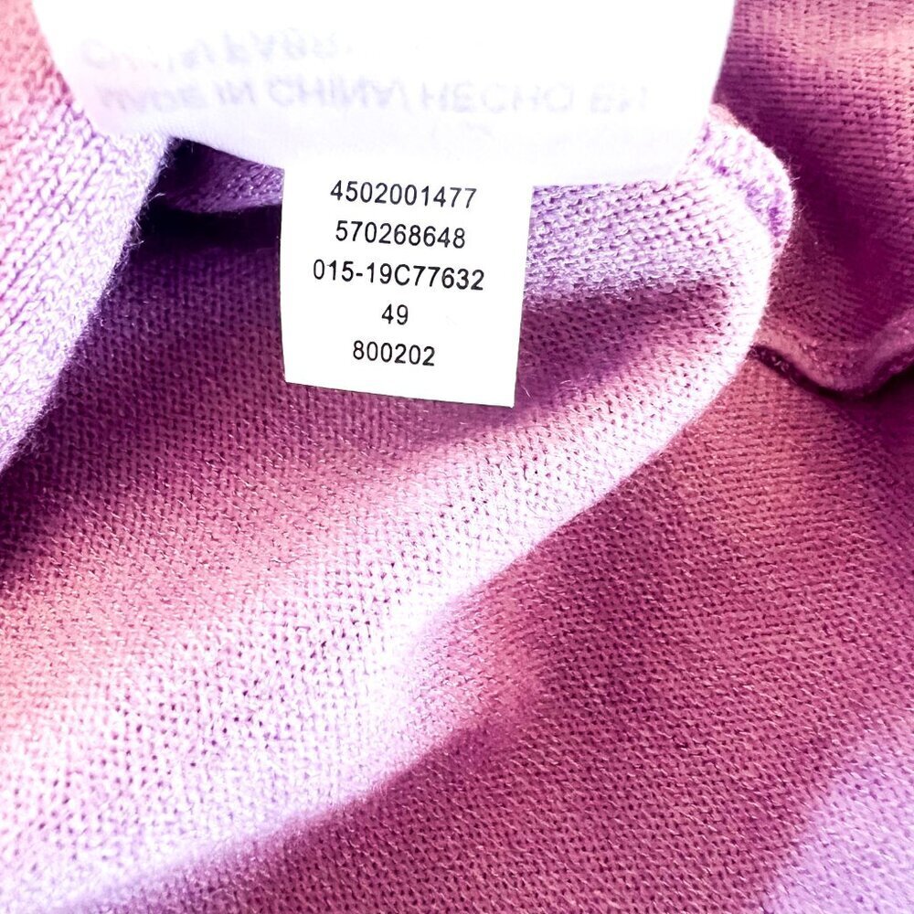 Chico's Bateau Neck Shirttail Hem Pullover Sweater Lavender Extra Large - Picture 10 of 10